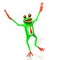 3D frog - happy