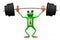 3D frog - weightlifting