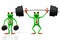 3D frog - weightlifting