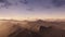 3d generated fantasy landscape of lonely desert mountains