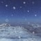 3d generated winter landscape: Misty mountains
