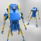 3D generative design of a robot - 3D Illustration