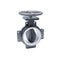 3d generic mechanical butterfly valve on piping cutaway fuel tube