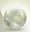 3d glass Earth globe