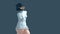 3D Glitch Of Venus De Milo On Blue Background