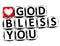 3D God Bless You Button Click Here Block Text