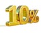 3d Gold 10 Ten Percent Discount Sign