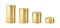 3d gold cylinder design scene stage template. Golden cylinder steel metal pipe