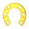 3d gold horseshoe