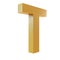 3D Gold Letter T