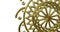 3D gold mandala. Abstract ornamental digital hand drawn gold color mandala footage. Floral vintage decorative element's