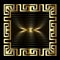 3d gold modern abstract greek vector panel pattern