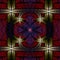 3d gold red purple symmetric fractal pattern