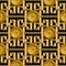3d gold textured greek vector seamless pattern.