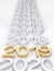 3D Golden 2019 new year