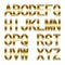 3D Golden Alphabet