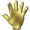 3D Golden Hand
