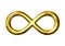 3D Golden Infinity Symbol