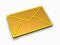 3d golden mail icon
