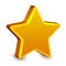 3d golden star