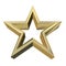 3d golden star