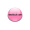 3d graphics pink switch button