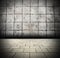 3D Gray Brick wall background beam light design te