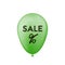 3D green balloon sales.