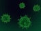 3d green biological cells