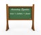 3d green chalk board