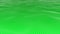 3D Green color slow motion waving vertical strip lines on Green background