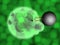 3d Green Plant Cell Matter With Nanobot