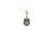 3d green tree growing in a light bulb