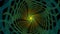 3d green yellow infinity spiral graphic