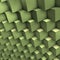 3d  greenish cubes in perspecive