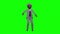 3D greenscreen black man with hat, angry