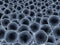 3d grey blue biological cells