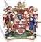 3D Guelph coat of arms Ontario, Canada.