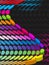 3D halftone colorful retro dot