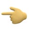 3D hand sign index finger and thumb sticking out on the white background marking approval