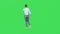 3d handsome male dancer on green screen dancing professional hip hop and having