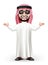 3D Handsome Saudi Arab Man in Traditional Dress