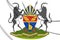 3D Harare coat of arms, Zimbabwe.