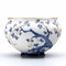 3d Harmony Porcelain Bowl With Blue And Gold Pattern