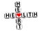 3D Health Heart Crossword Block Button text