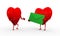 3d heart love friendship illustration