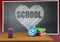 3d heart and school