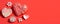 3D Heart Shape, Diamond, and Crystal Composition for Valentine\\\'s Day Banner and Background