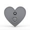 3d heart shape metal safe