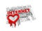 3d heartbleed icon on internet wordcloud